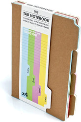 A5 Notebook Shaped with Tabs | Tab Notebook Set | Bullet Journal & to Do List Notebook | Students School Supplies & Revision Notebooks | Pack of 4 Writing Pad Stationery Set